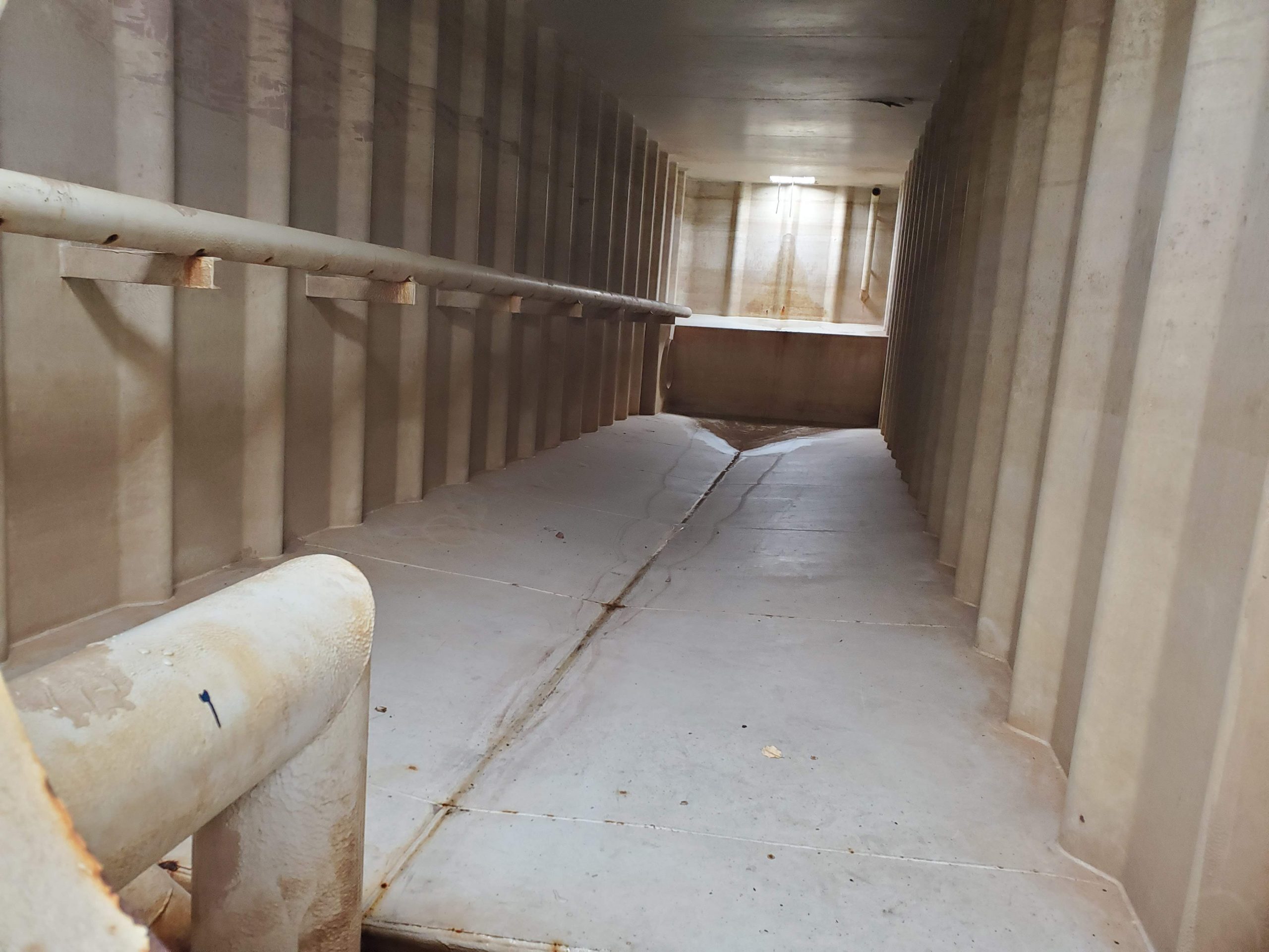 Inside Frac Tank Cleaned